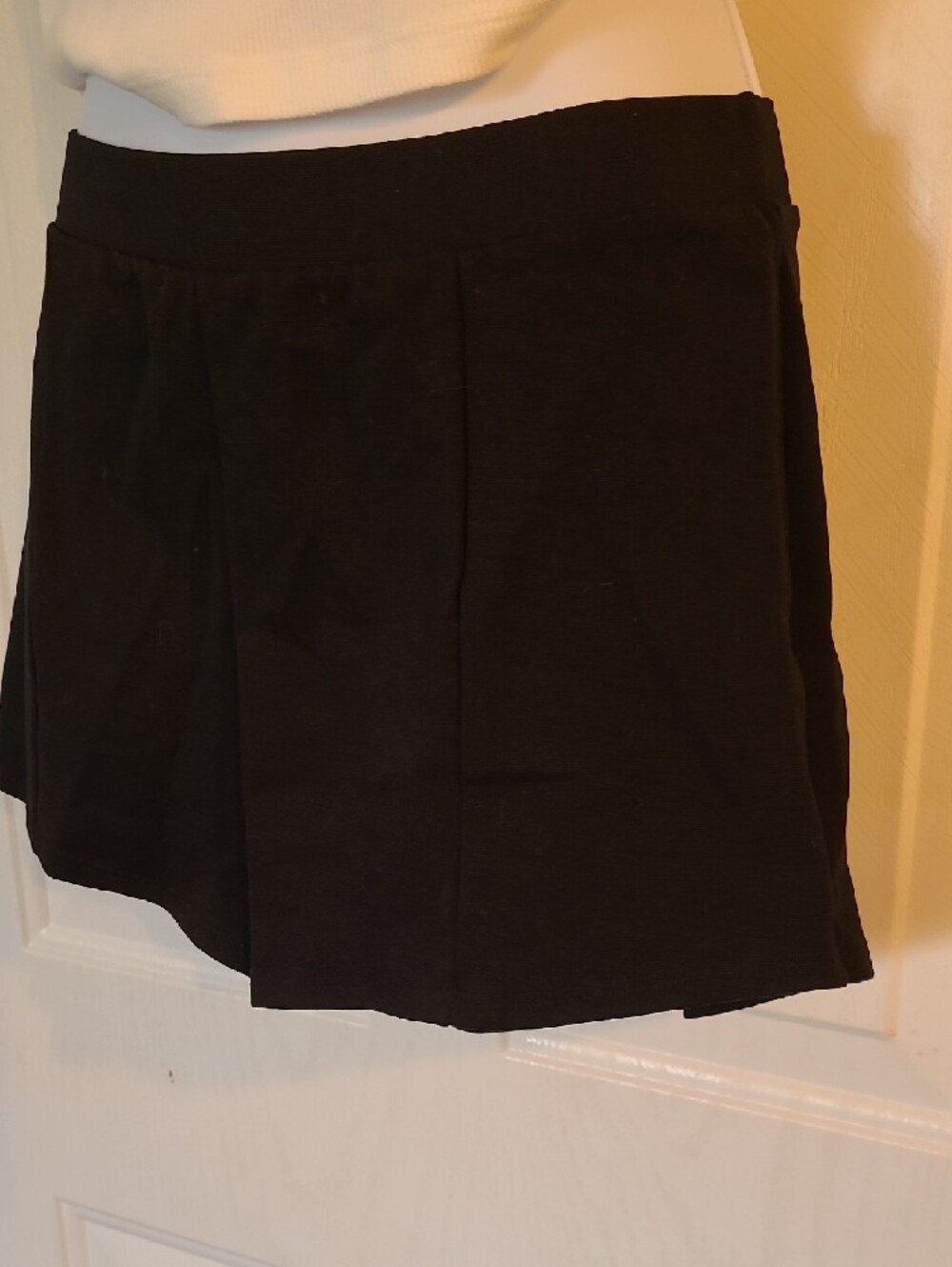 Fashion Nova Black Skort with Tag Detail